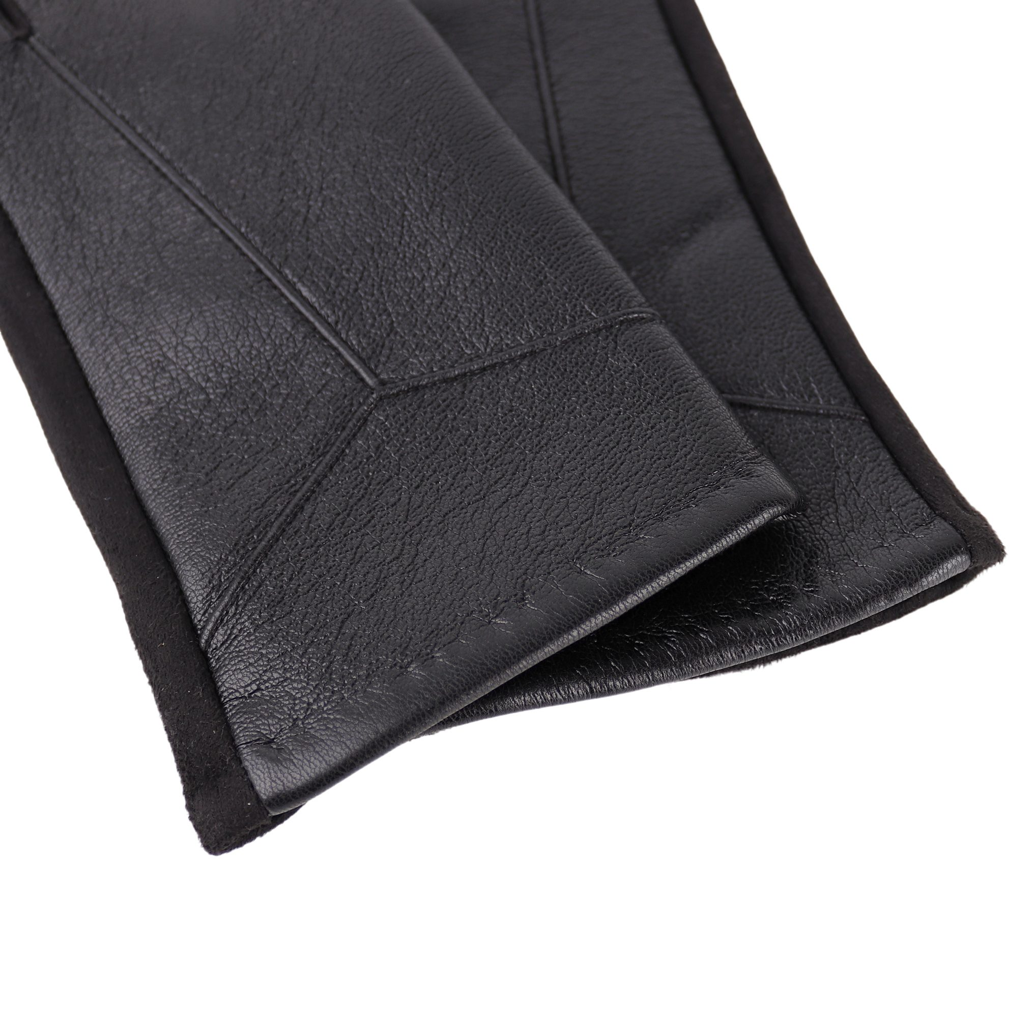 MIRROSI Lederhandschuhe Damen Touchscreen Handschuhe gefüttert Warm ONESIZE aus Veganleder sehr weich und warm ideal für Herbst oder Winter