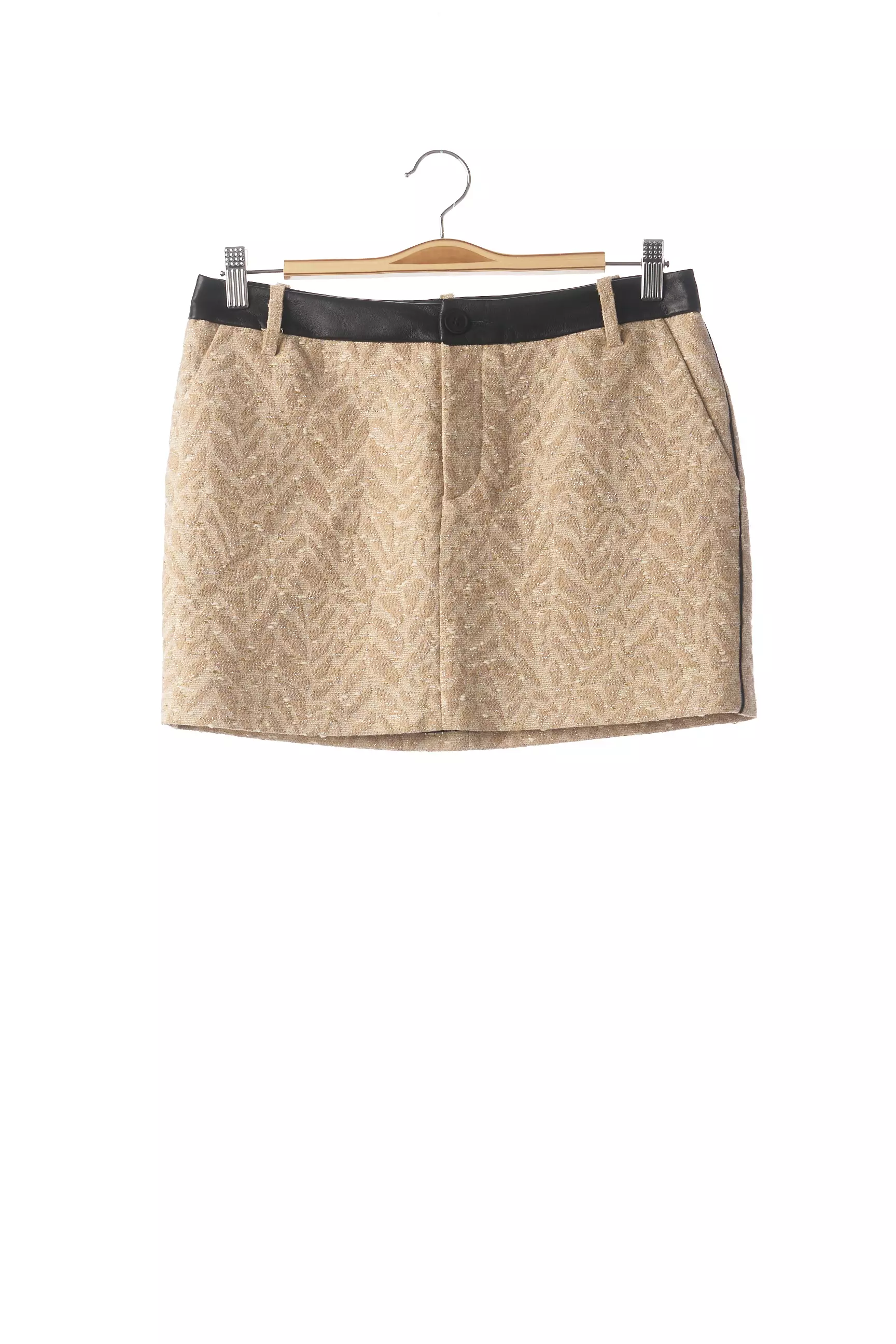 Zadig Voltaire Mini Jupe Femme couleur beige