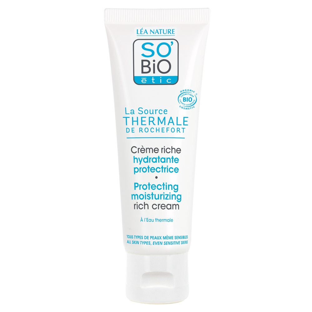 LÉA NATURE SO BiO étic Crème riche hydratante¹ protectrice, haute tolérance - Eau thermale de Rochefort Crème