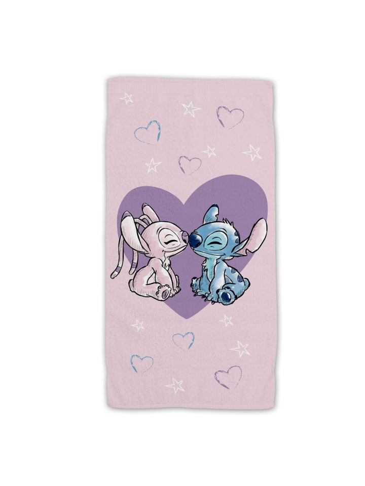 Lilo & Stitch Baumwolle Strandtuch Frottee Badetuch mit Premium Druck, 70x140 cm in Mehrfarbig günstig kaufen 70 x 140 cm