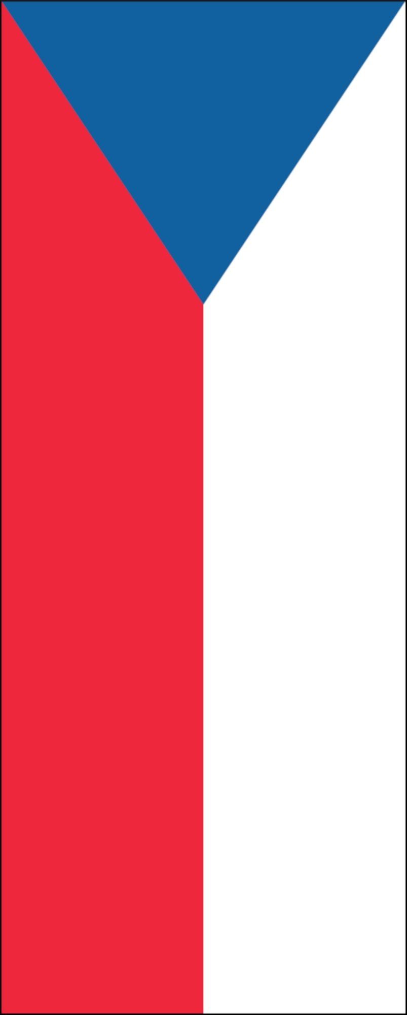 flaggenmeer Flagge Flagge Tschechien 110 g/m² Hochformat