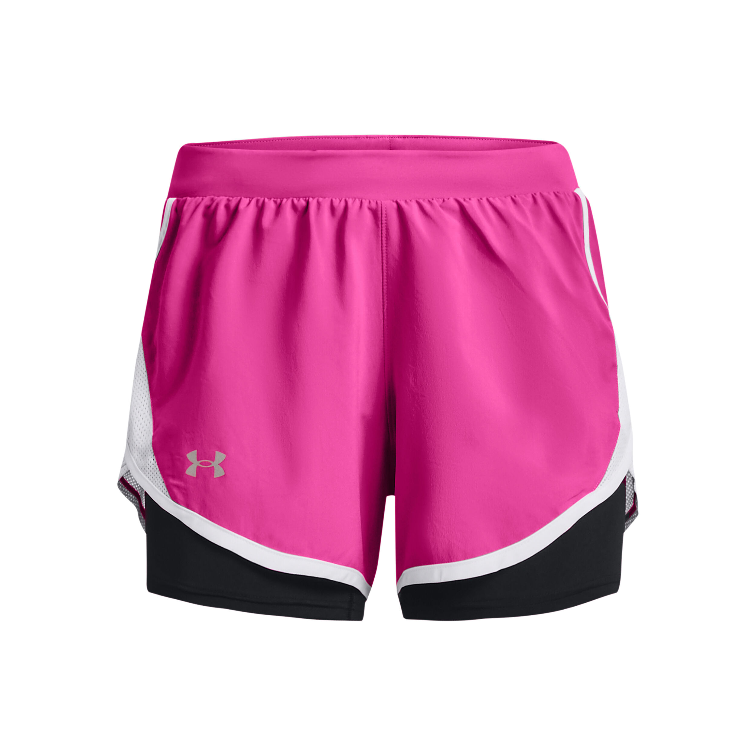 Fly By 2.0 2in1 Shorts Damen - Pink, Weiß