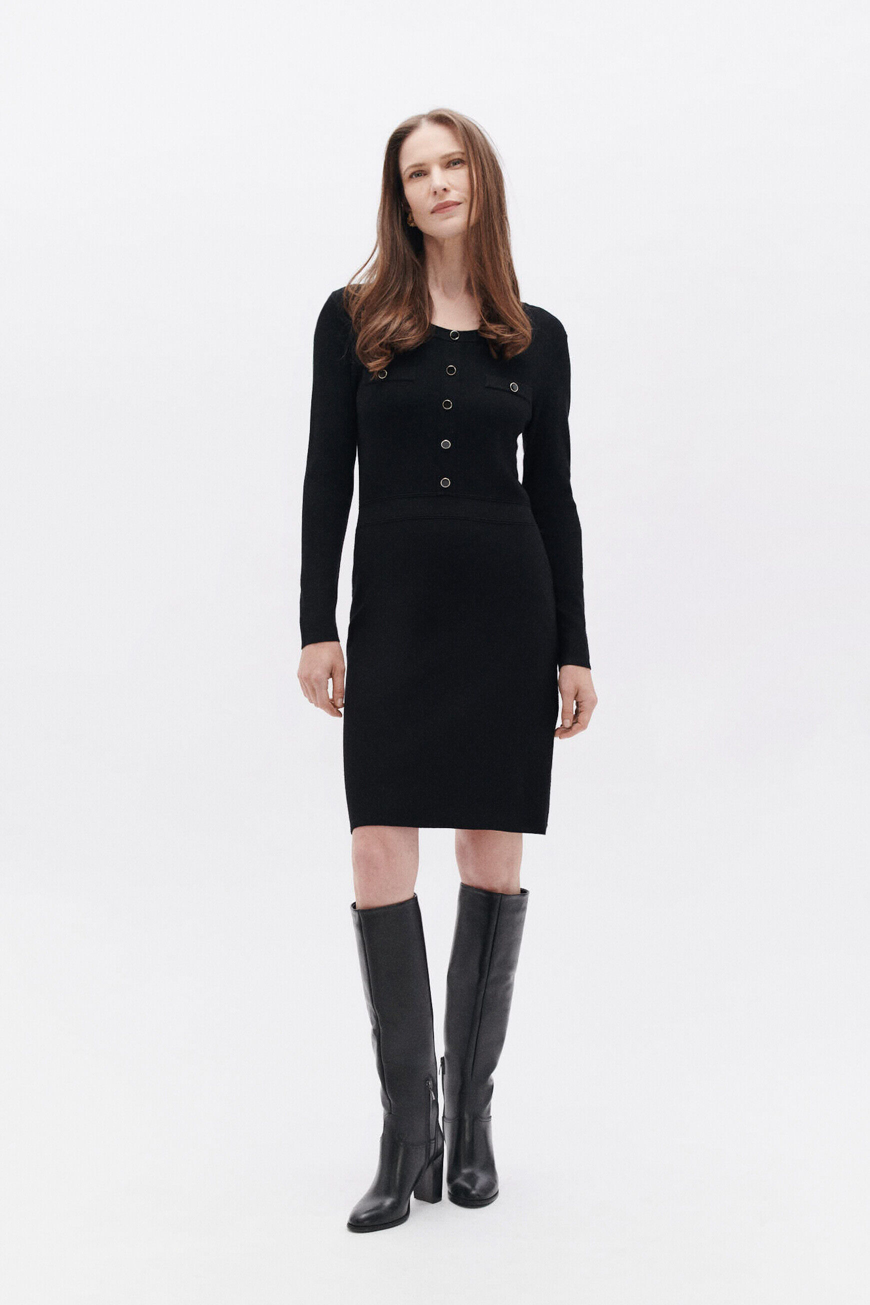 Robe raya noir femme