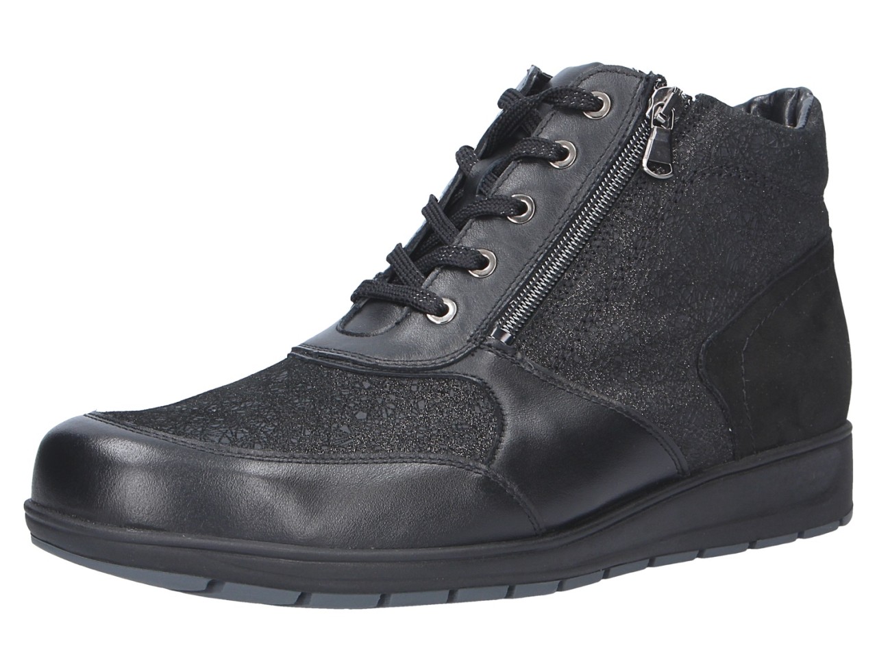 WALDLÄUFER Schnür-Stiefeletten schwarz