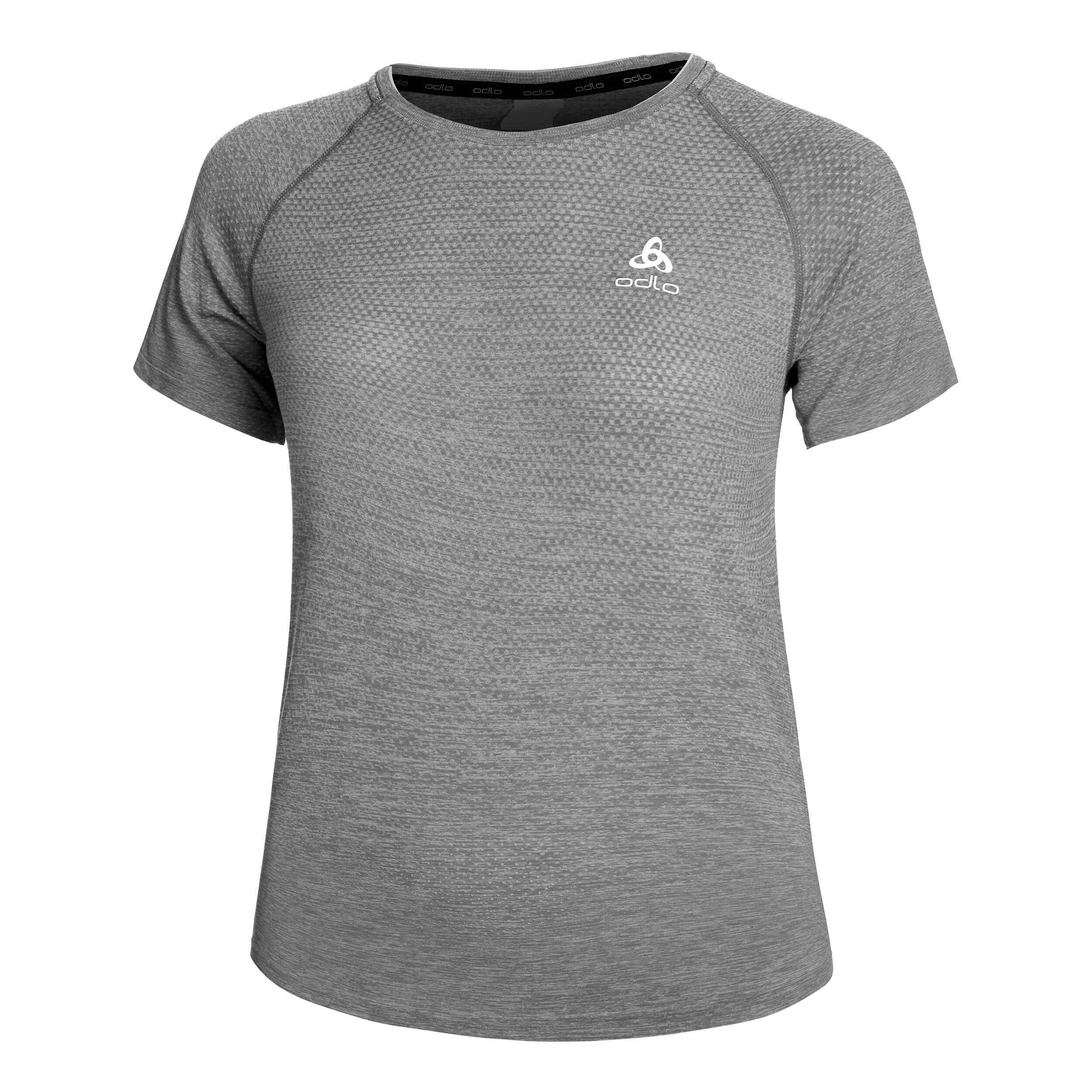 Crew Neck Essential Laufshirt Damen - Grau