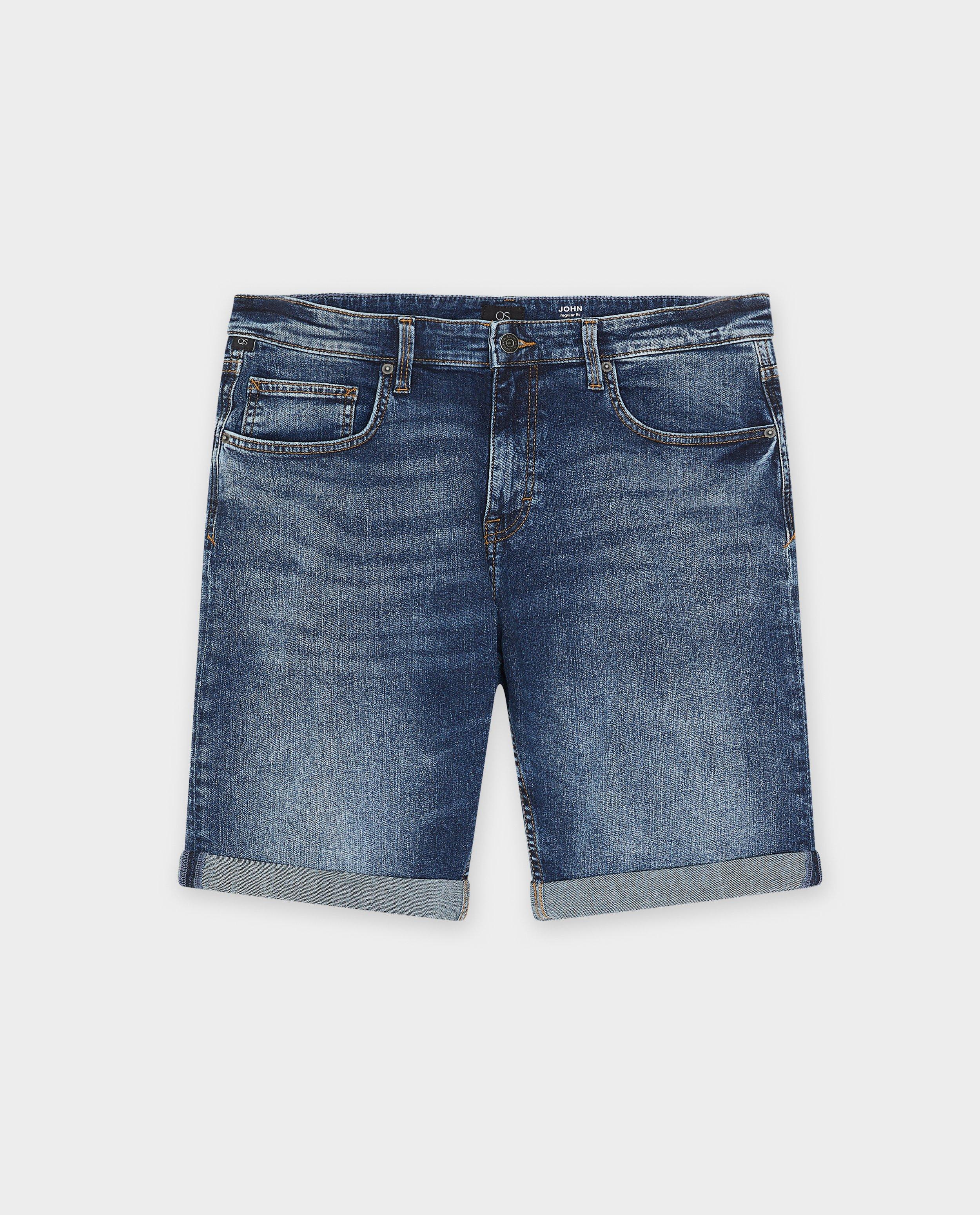 Pantaloni scurți din denim S. Oliver Blue, croială regulată, albastru închis