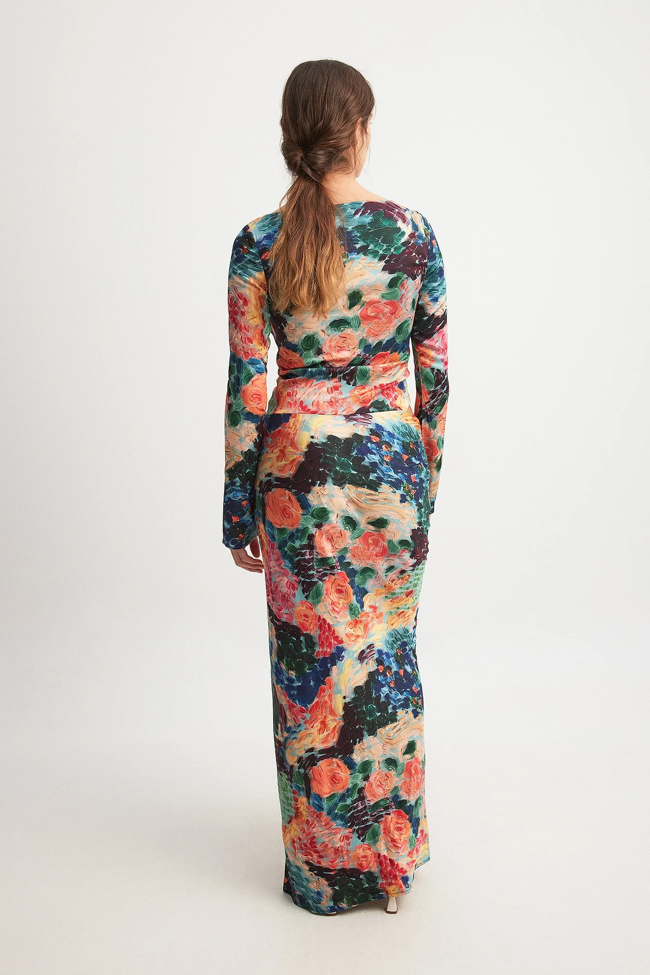 Water Lily Print Dress
