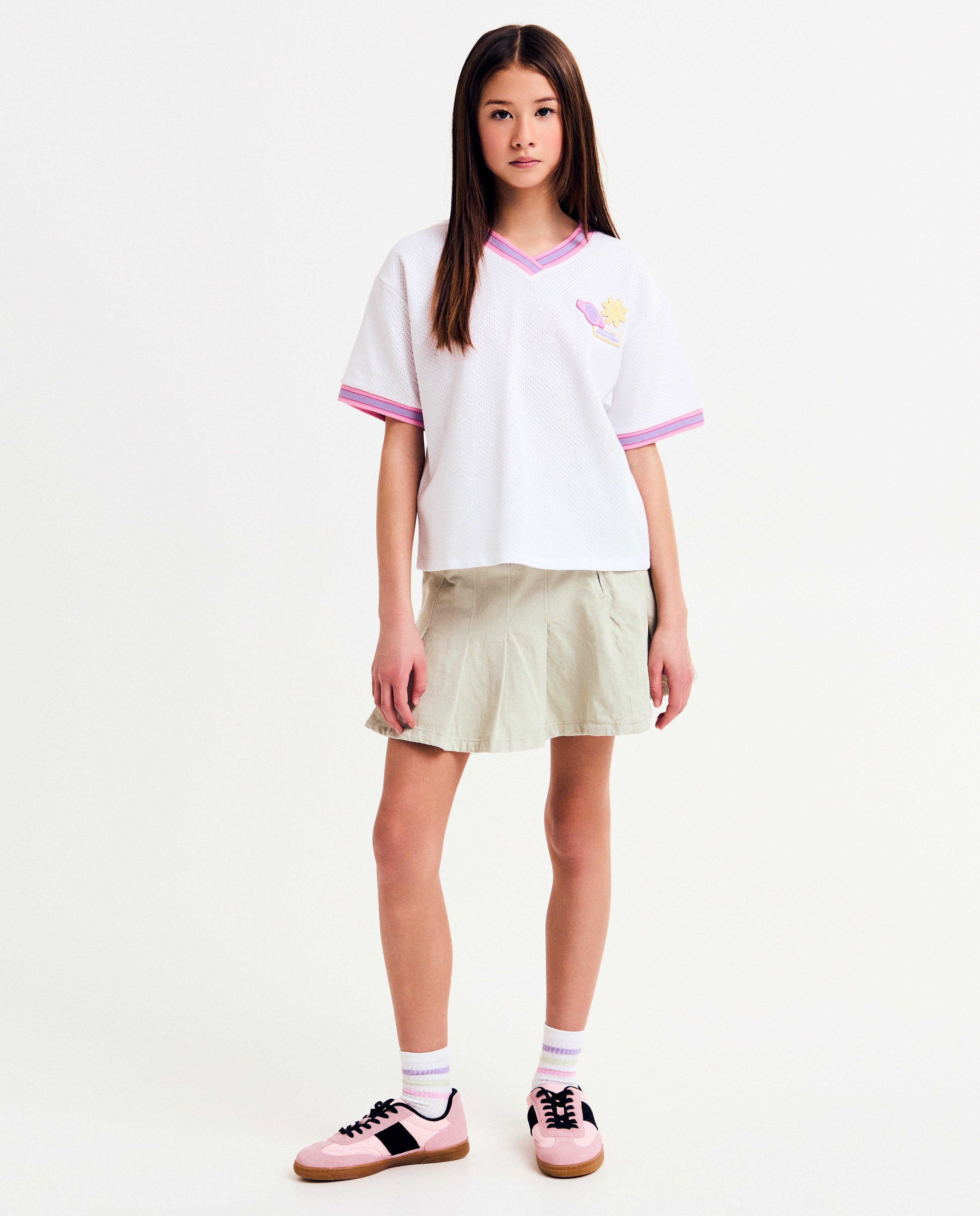 Tricou Waiko Mesh cu imprimeu alb