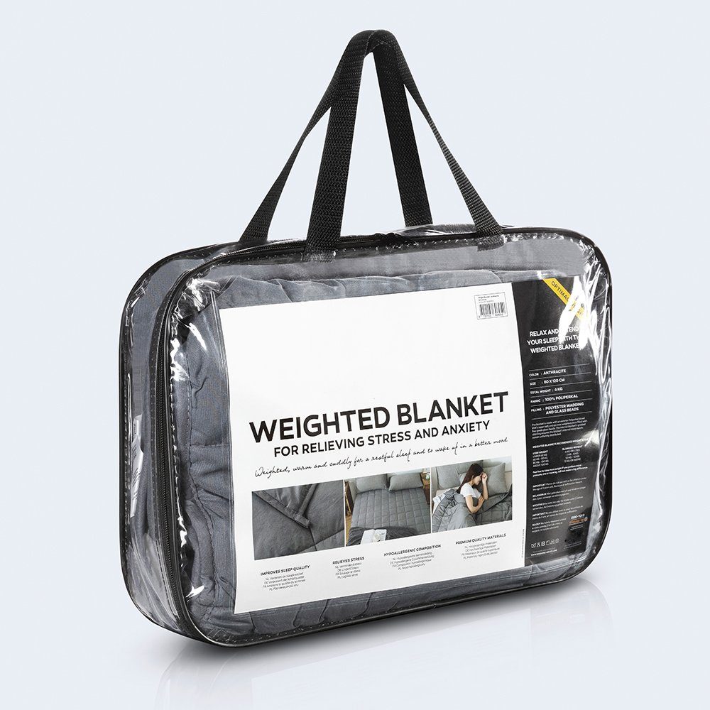 Gewichtsdecke, Therapiedecke GravityCare 7kg 150x200 cm Anti-Stress Gewichtsdecke, NYVI, Füllung: Mikroglasperlen, Bezug: Standard, Wohlfühlen & Besser schlafen - Schwere Bettdecke Entspannungsdecke