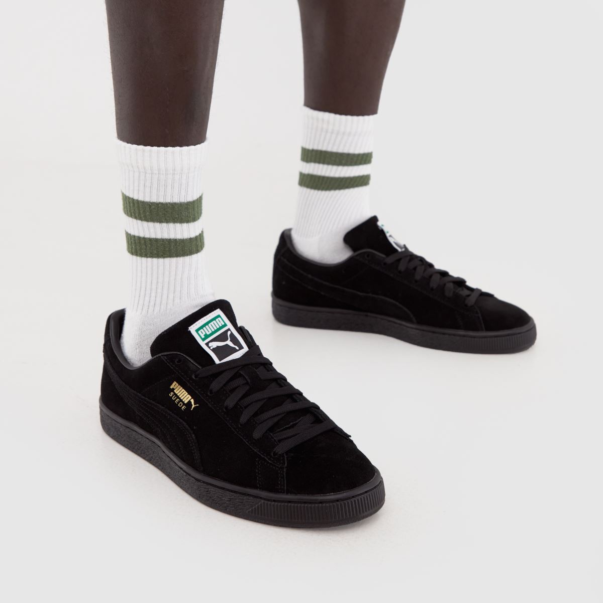 PUMA – Svarta klassiska xxi-sneakers i mocka