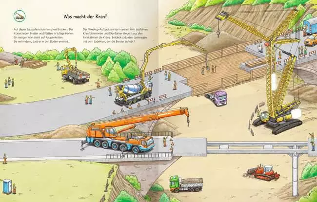 Ravensburger Wieso? Weshalb? Warum? Stickerheft: Fahrzeuge auf der Baustelle