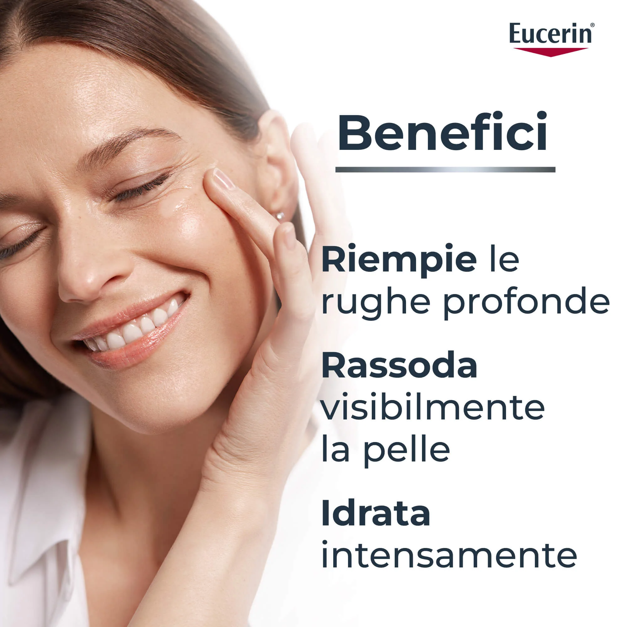 Crema facial de día antiarrugas con ácido hialurónico (Hyaluron-Filler) para piel normal y mixta.