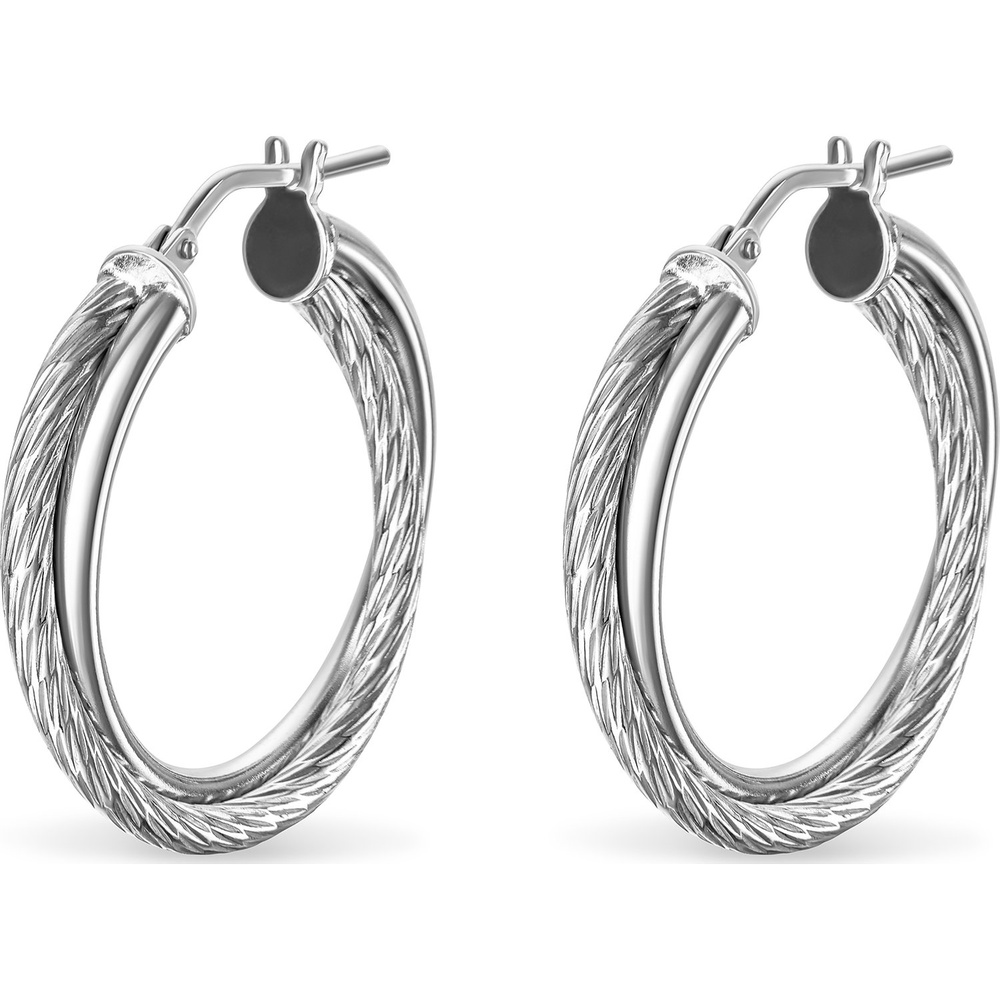 FAVS Créoles 925 Argent Boucles d'oreilles