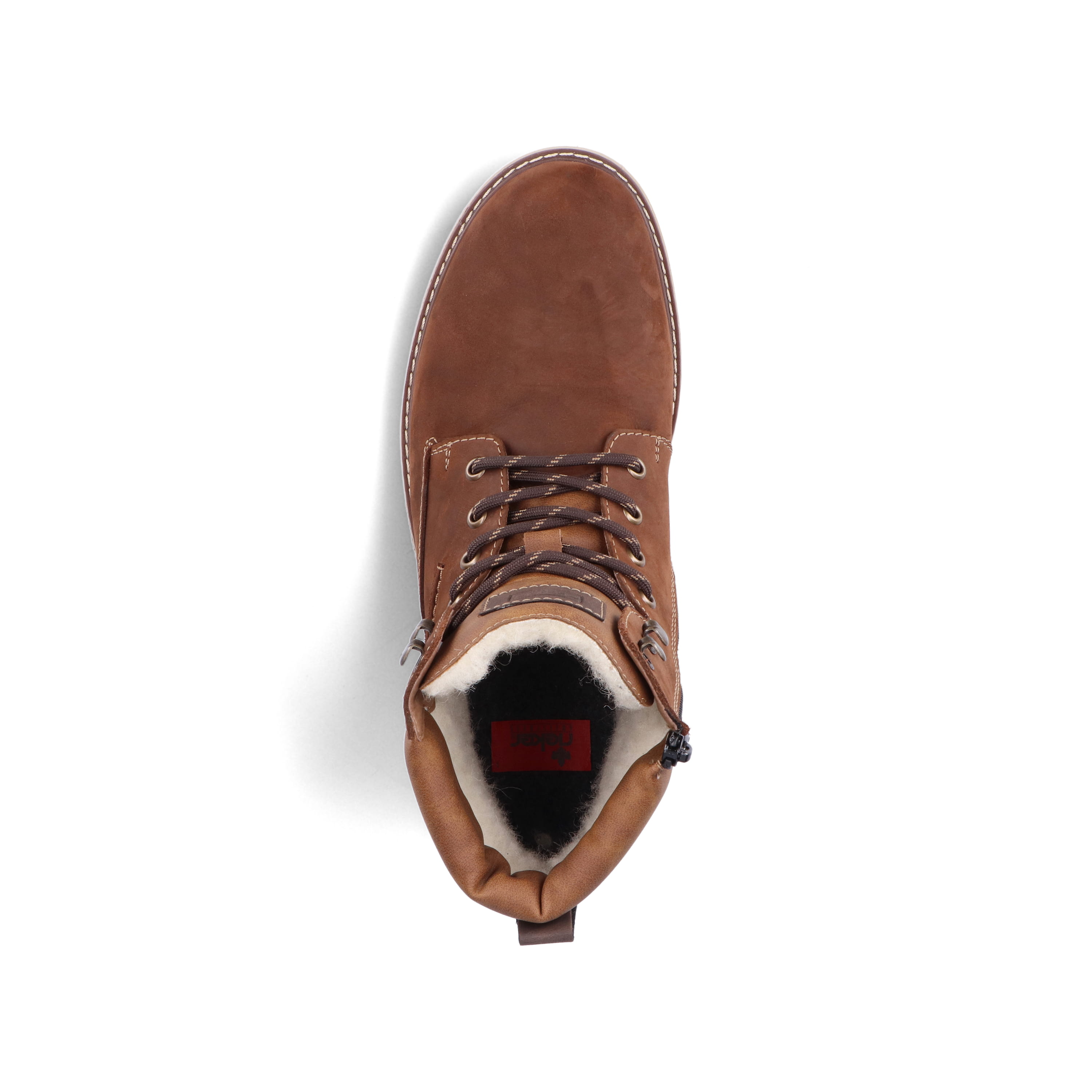 Rieker Herren Schnürstiefel nougatbraun