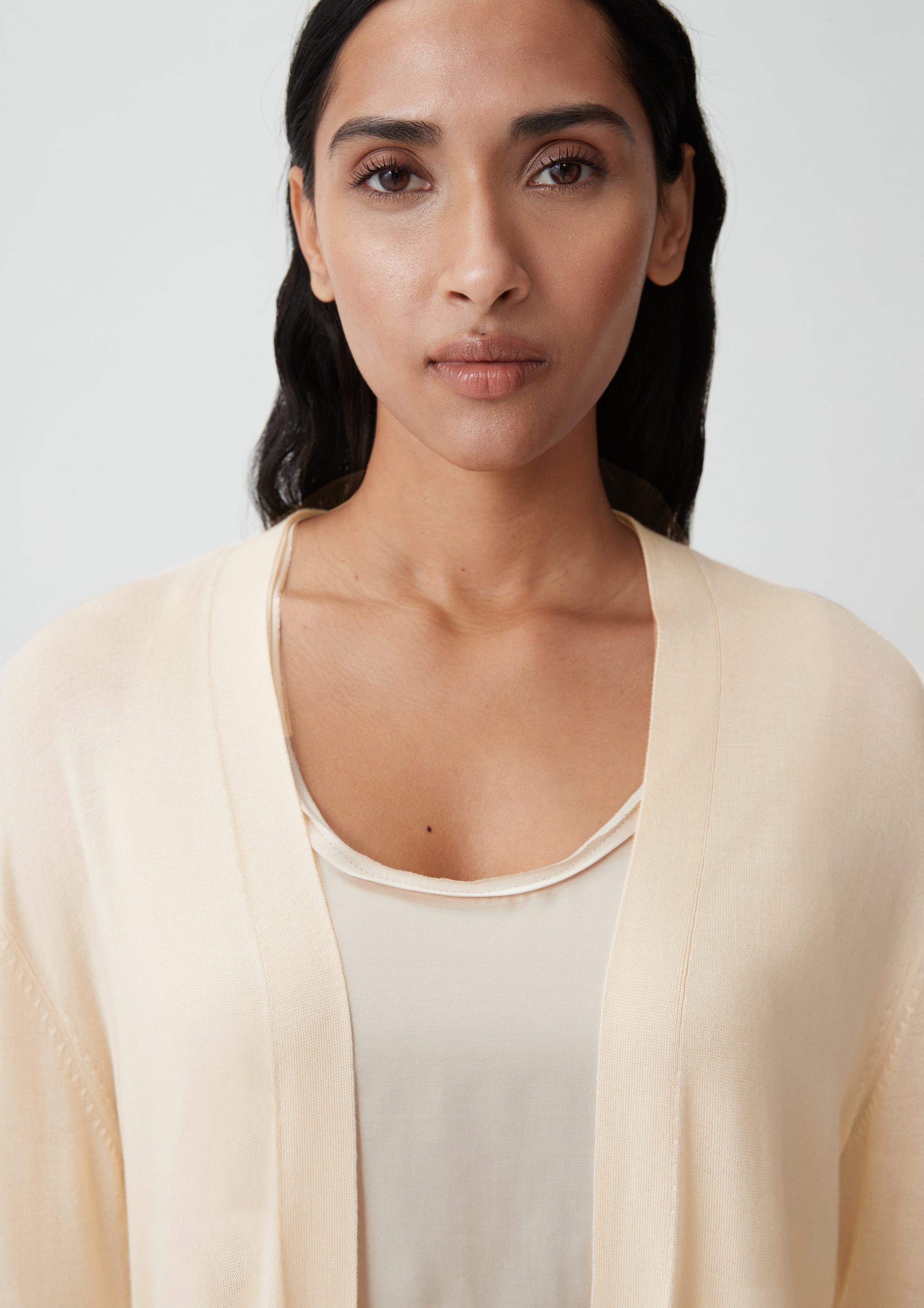 Comma Strickjacke Lange Strickjacke aus Viskose