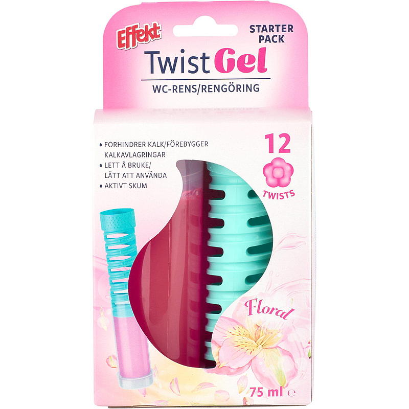 Effekt WC rens Twist gel 75 g Floral Effekt