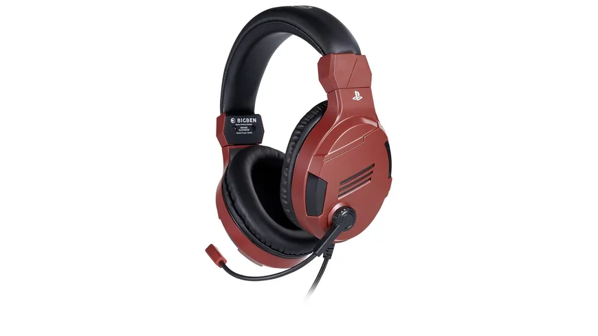 BIGBEN PS4 Stereo-Headset V3 [Off. Playstation Lizenz] red