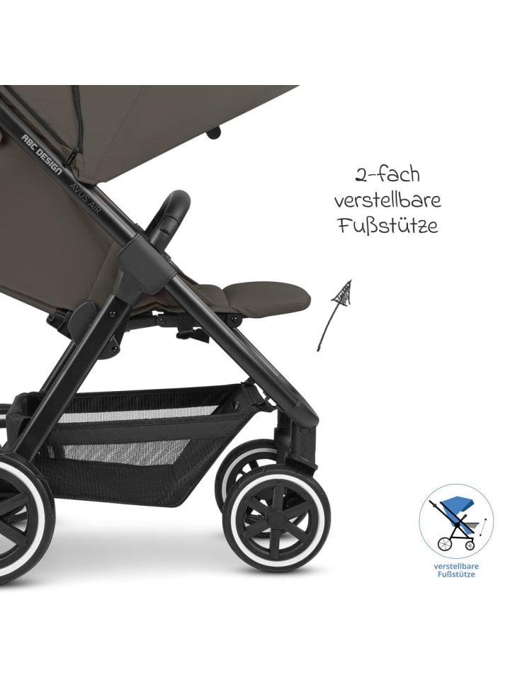ABC-Design Buggy & Sportwagen Avus Air mit Lufträdern in grau günstig kaufen onesize