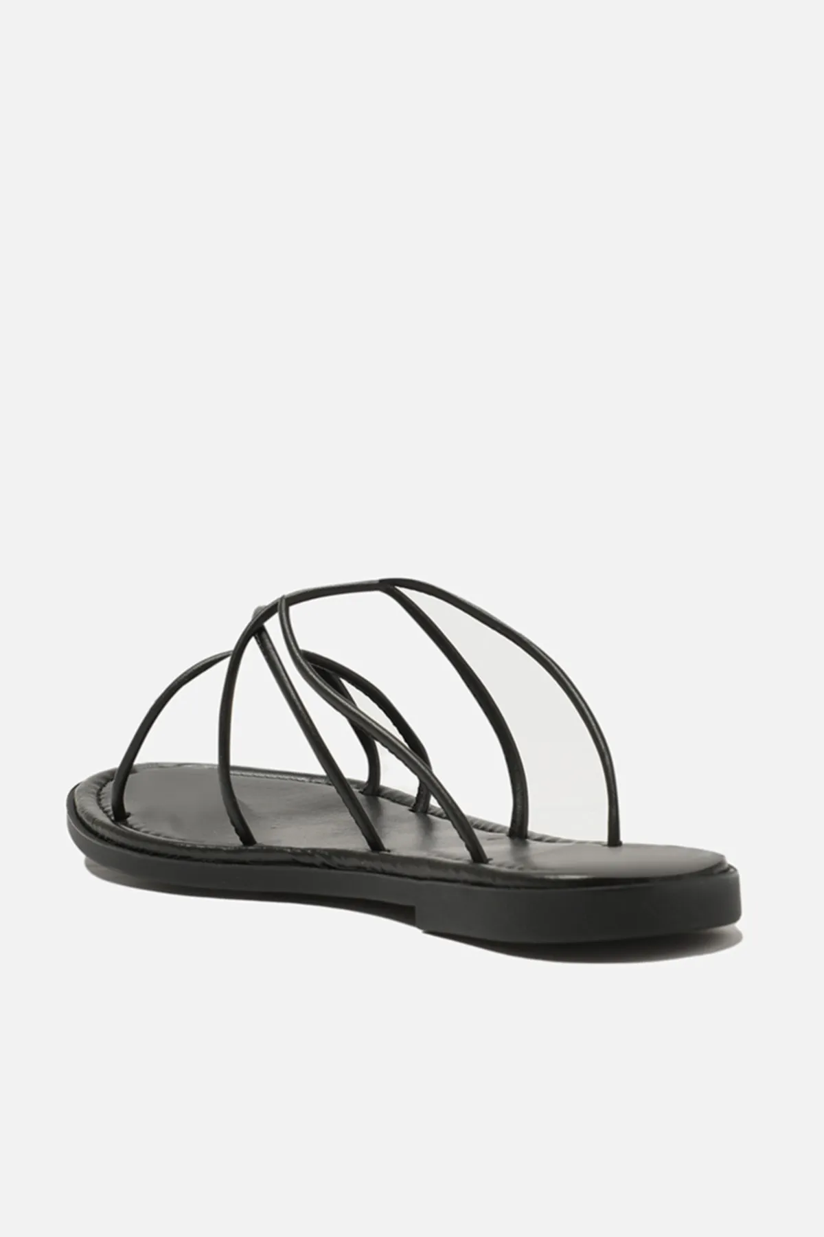 TRENDYOL SHOES  Sandalette - Schwarz - Flacher Absatz