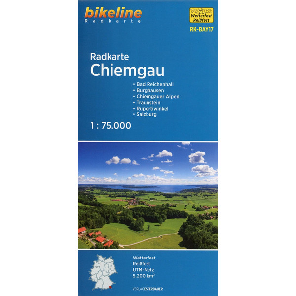 Bikeline Radkarte Chiemgau  (BAY17) 1 : 75 000 - Fahrradkarte