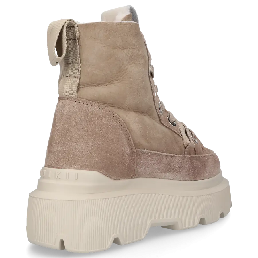 INUIKII - Snowboots MATILDA Veloursleder - grau