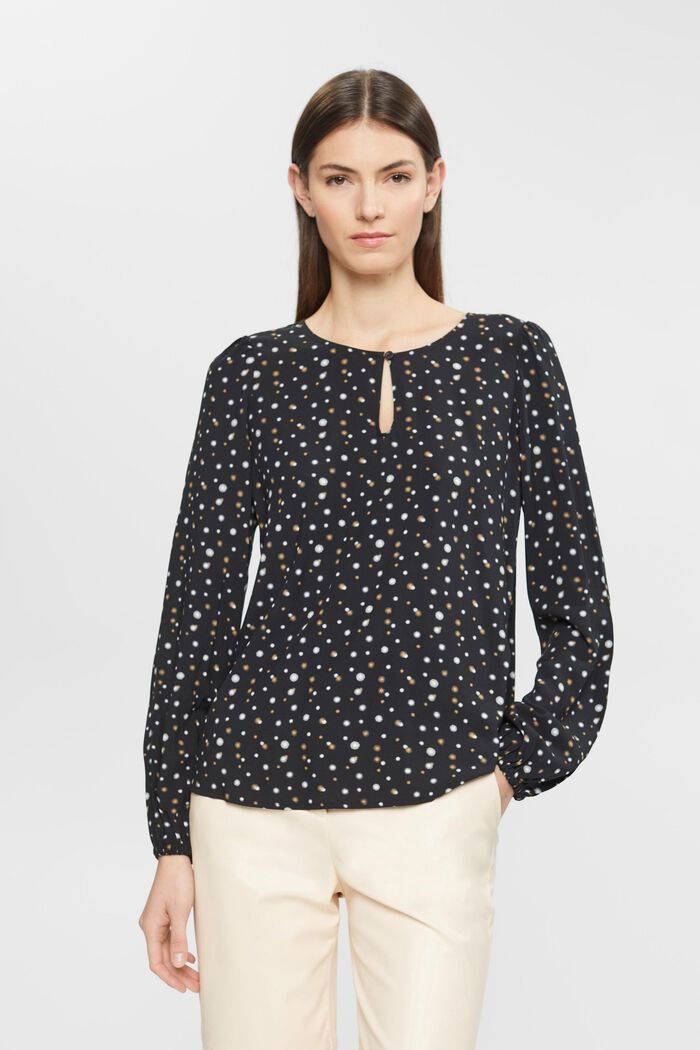 Gepunktete Bluse, LENZING™ ECOVERO™