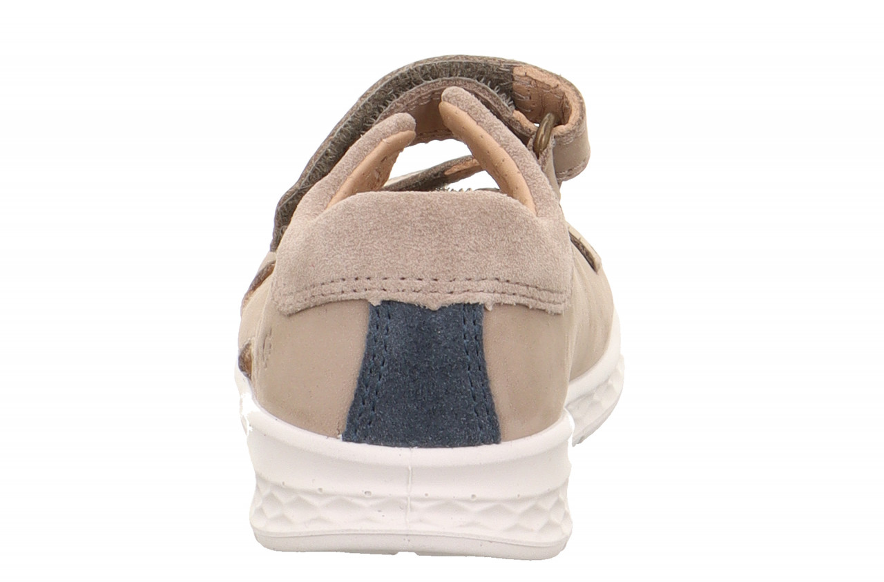 LAGOON - Beige/BlauSandale mit Klettverschluss
