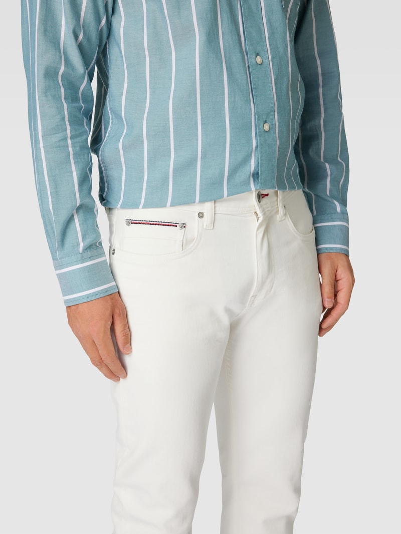 Straight Fit Jeans im 5-Pocket-Design Modell 'DENTON' in ecru