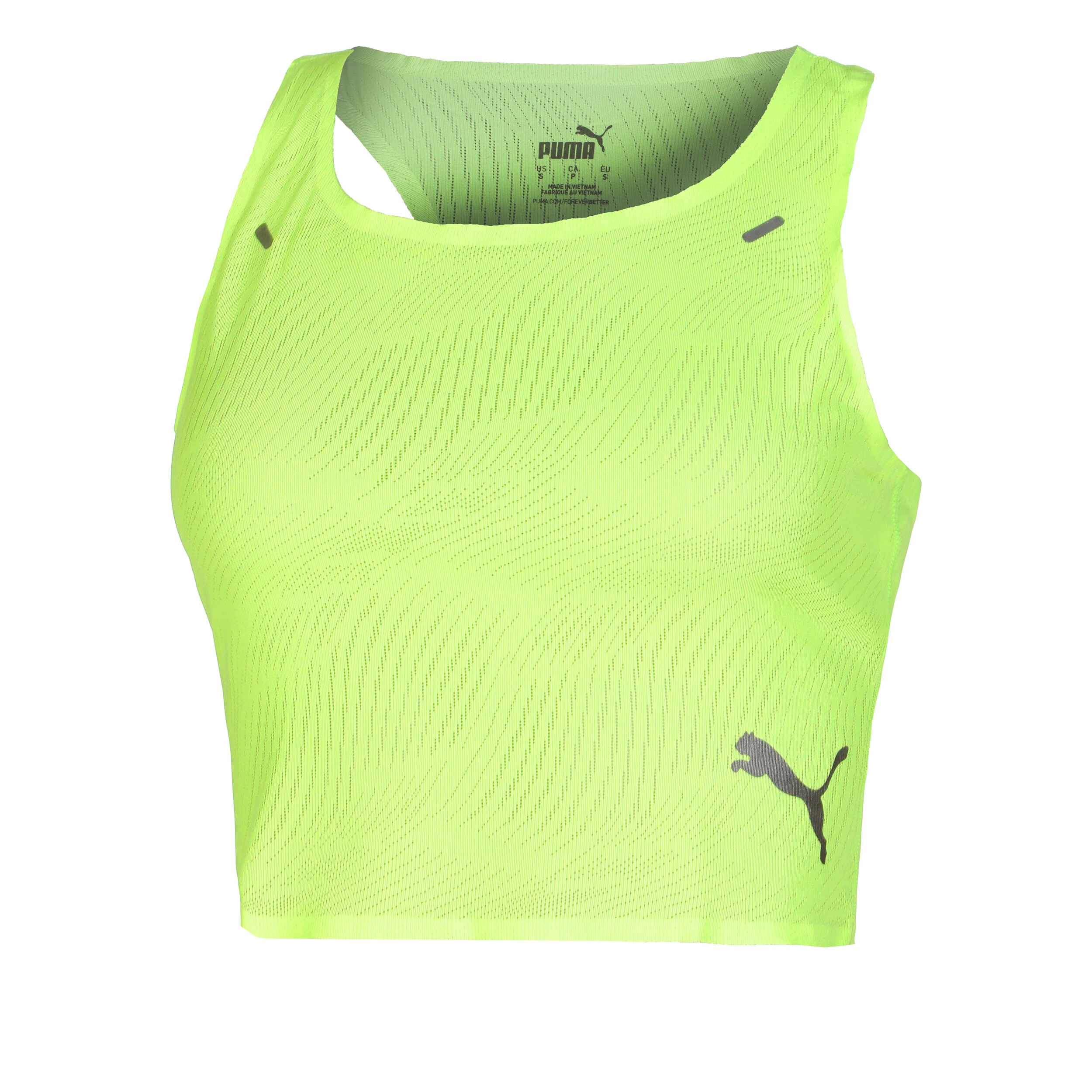 Run Ultraspun Crop Tank-Top Damen - Grün