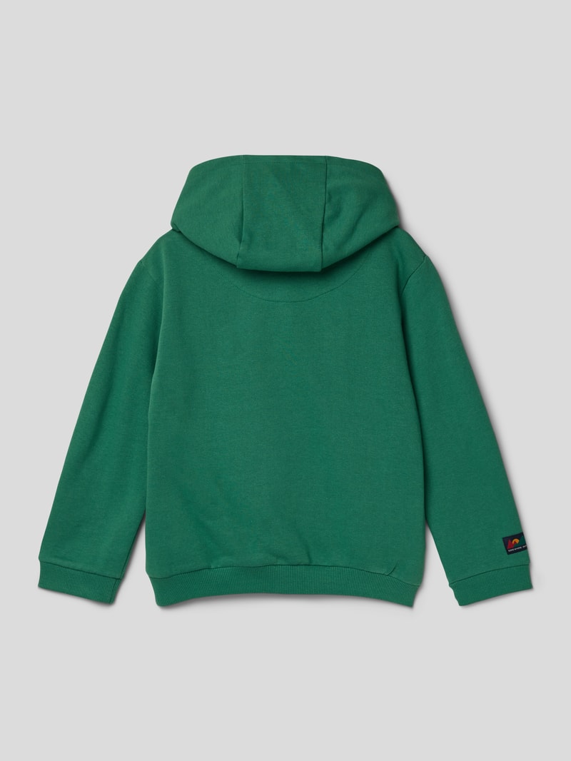 Hoodie mit Statement-Stitching in grün