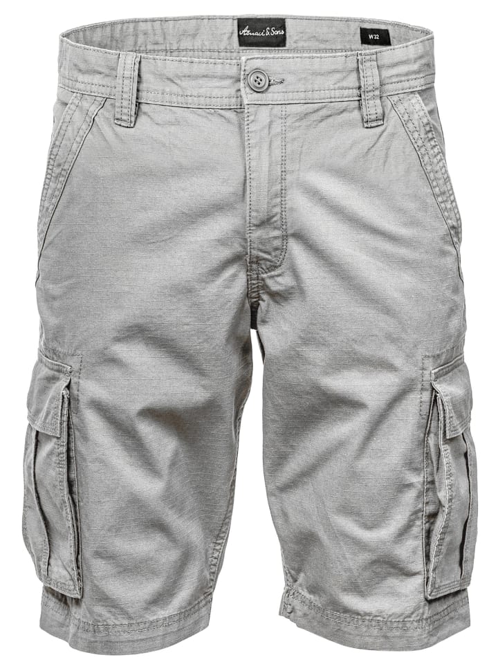 Amaci&Sons Cargoshorts SAUGET in Hellgrau günstig kaufen