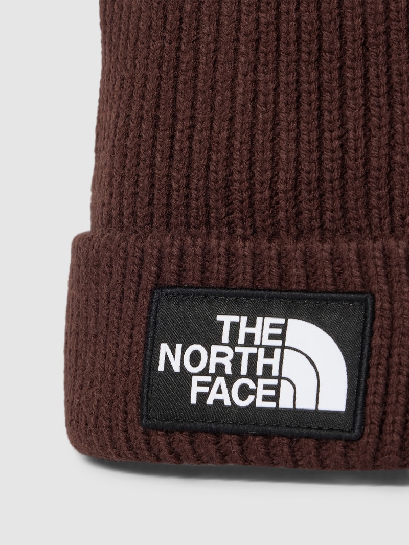 Beanie in Ripp-Optik in mittelbraun