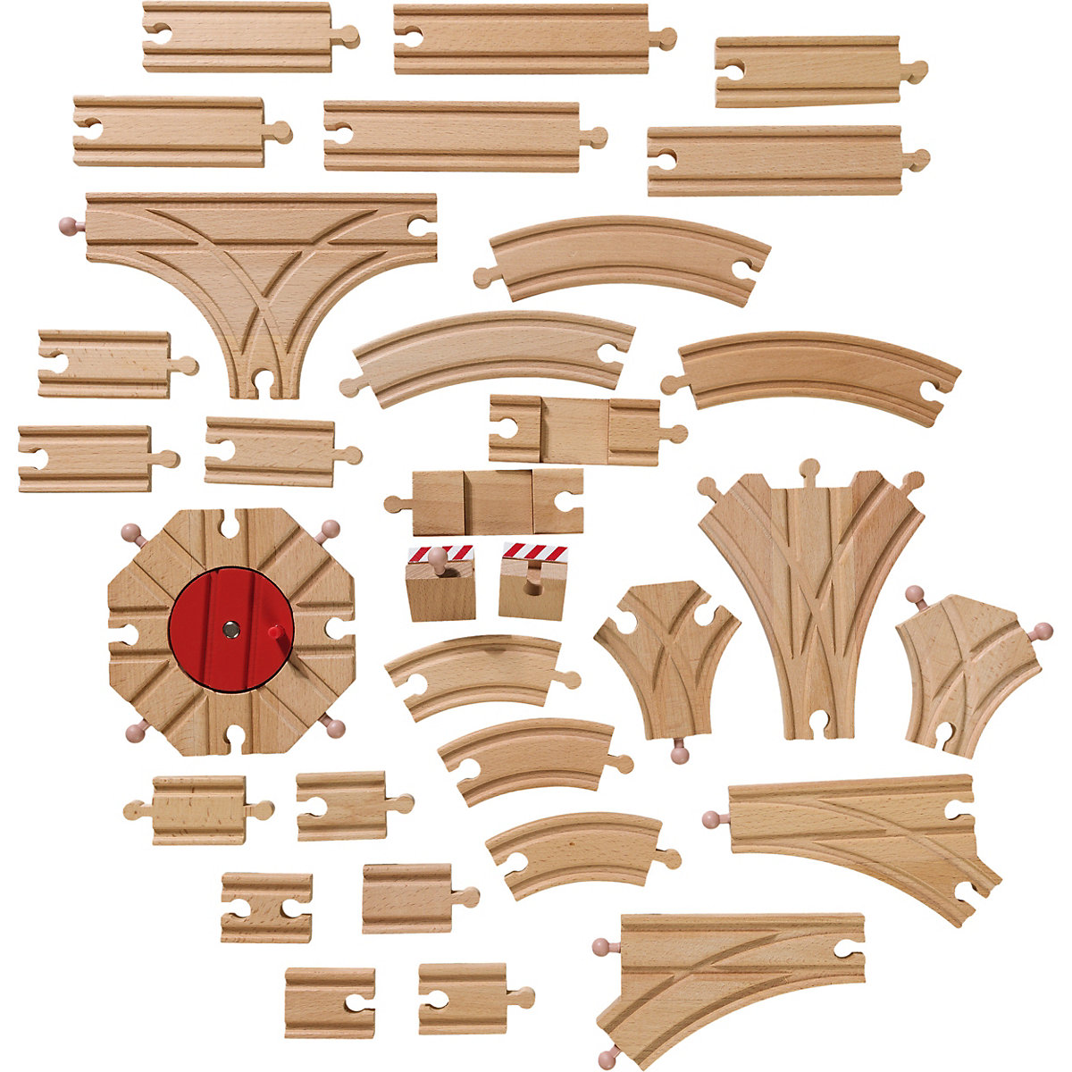Holzschienen-Set, 31 tlg.