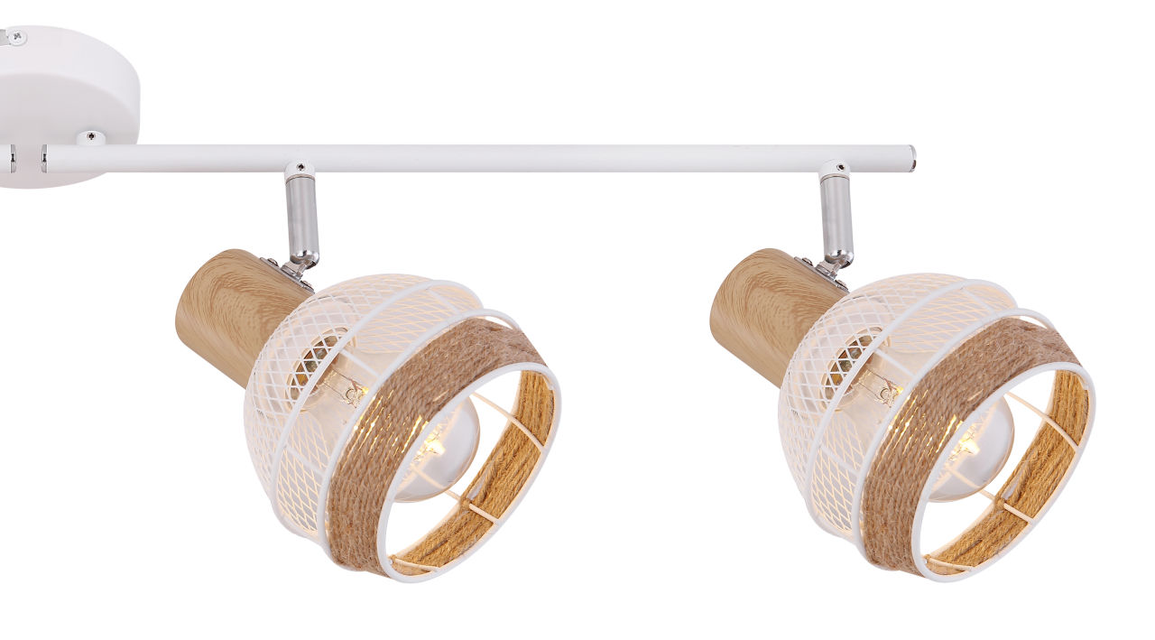 Globo Lighting - WIDY - Strahler Metall weiß, 4x E27