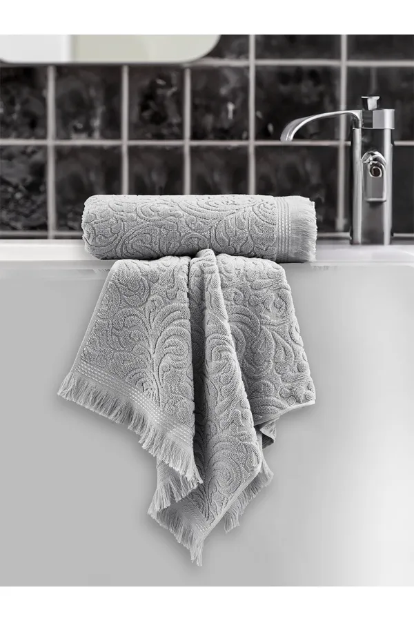 Karna Home  Esra-Set mit 2 Jacquard-Handtüchern