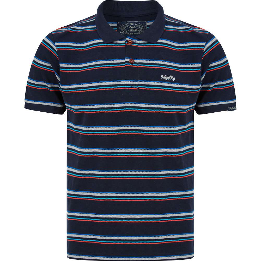 Tokyo Laundry Gazza Herren Polo-Shirt 1X18193 Sky Captain Navy