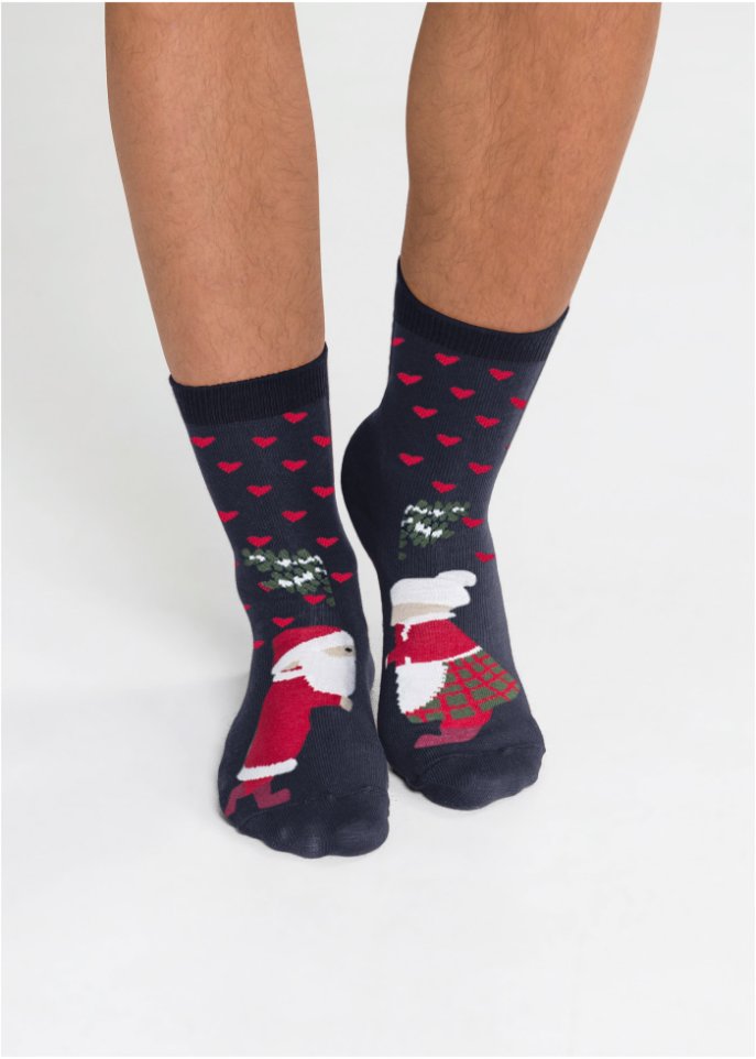Weihnachtssocken (3er Pack) mit Bio-Baumwolle