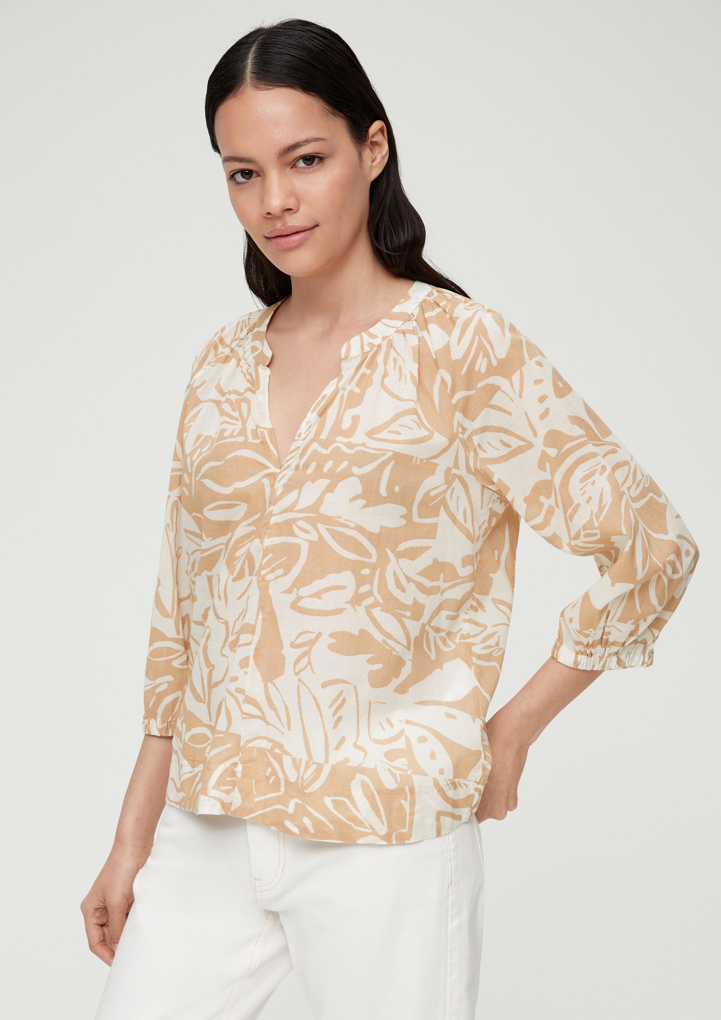 Baumwollbluse mit Raffung  2131751-84A0