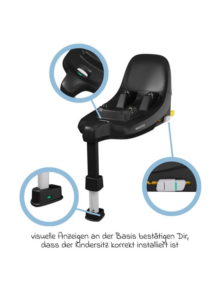 Maxi-Cosi Isofix-Base Familyfix S i-Size für die Kindersitze in schwarz günstig kaufen onesize