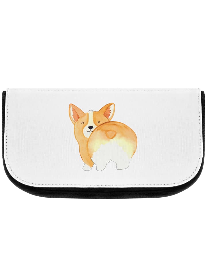 Mr. & Mrs. Panda Kosmetiktasche Corgi Po ohne Spruch in Weiß günstig kaufen onesize
