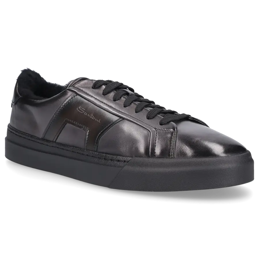 Santoni - Sneaker low 21779 Kalbsleder - grau