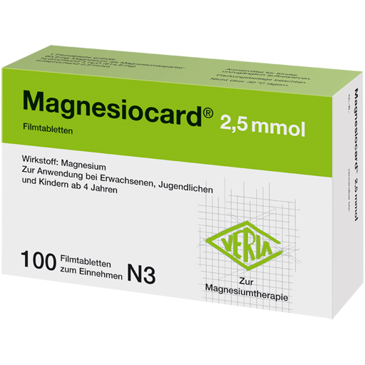 MAGNESIOCARD 2,5 mmol Filmtabletten  100 St  Filmtabletten