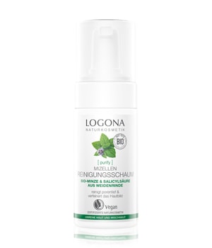 Logona Purify Mizellen Reinigungsschaum Bio-Minze & Salicylsäure aus Weidenrinde Reinigungsschaum-100 ml