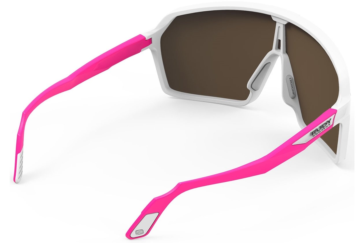 Rudy Project Spinshield White / Pinke Fluo Matte - Multilaser Red