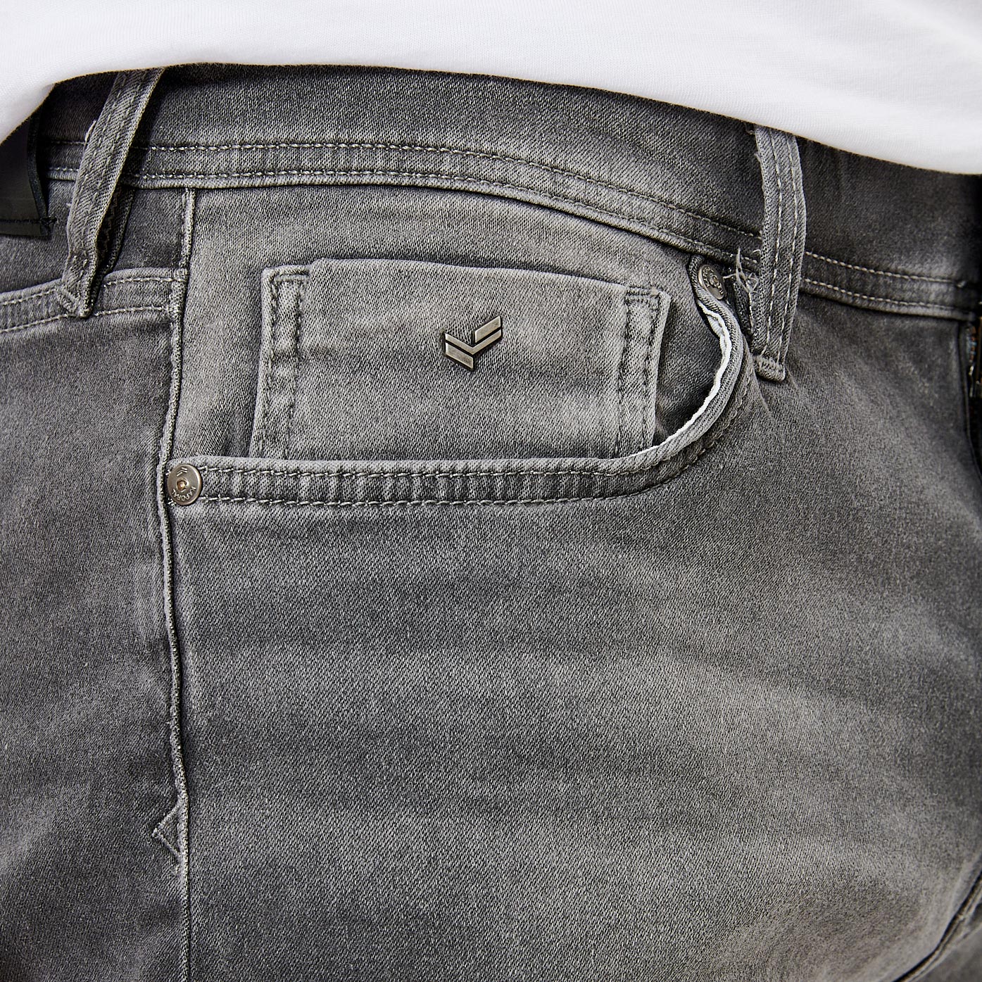 ELIX   Short gris straight homme