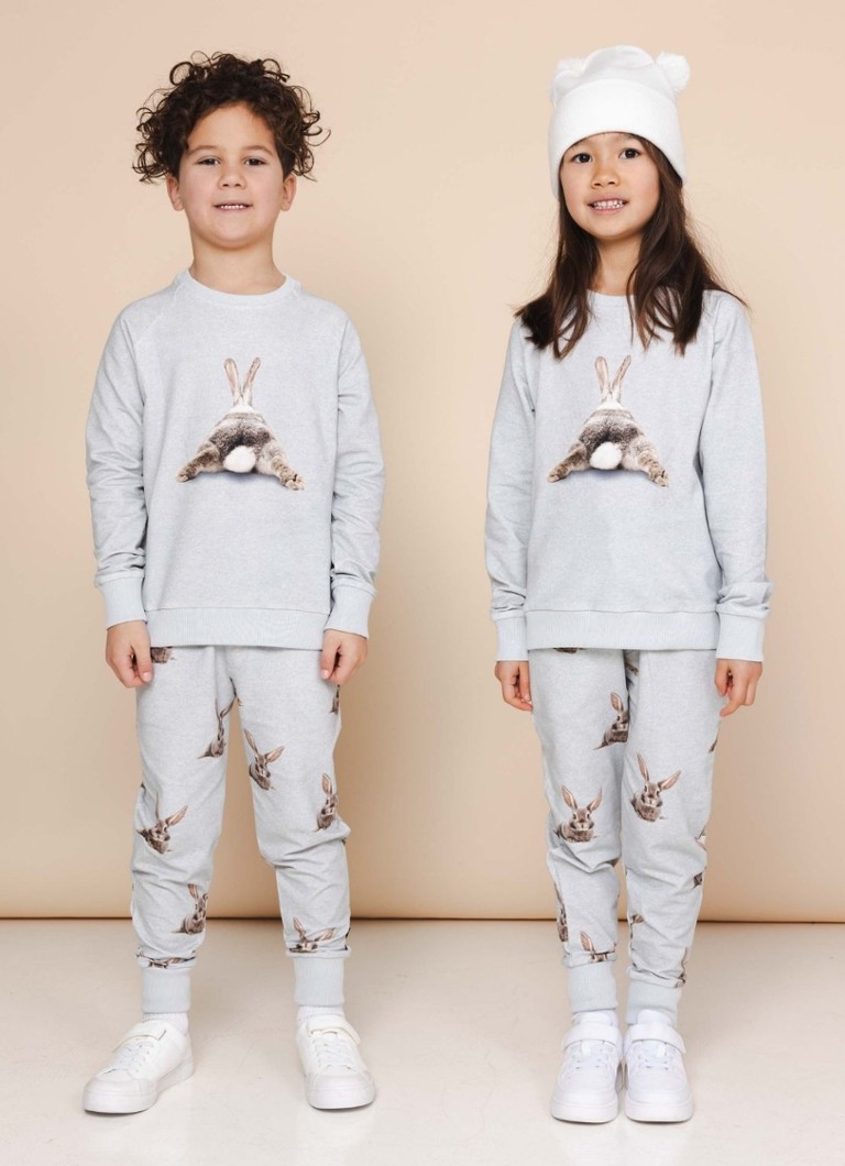 Pijama de algodão orgânico Snurk Bunny Bums