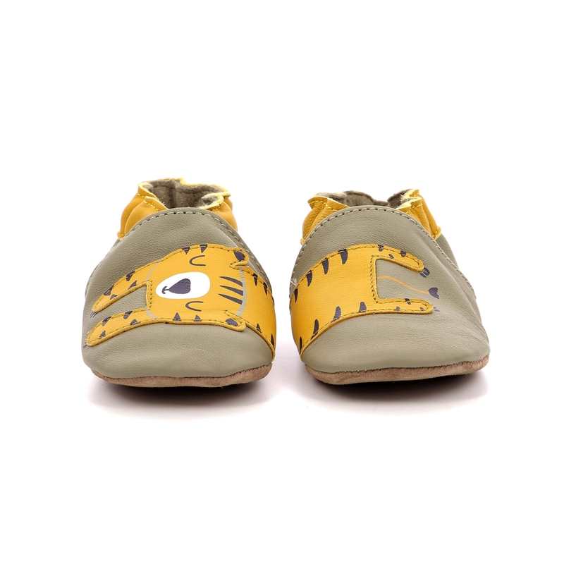 Chaussons cuir tannage vegetal Tiger Nap