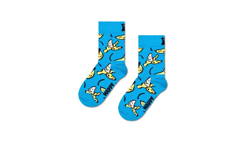 Happy Socks Kinder Socken Kids Banana Turquoise