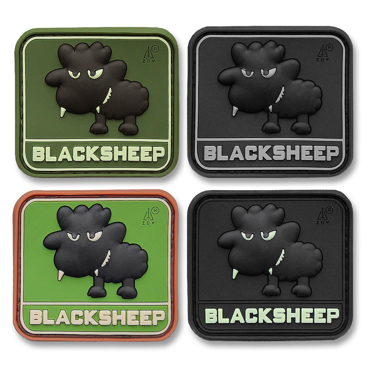 3-D Rubber Patch Little Blacksheep