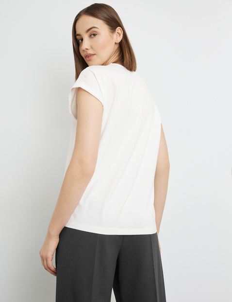 Blusenshirt mit Chiffon-Layer